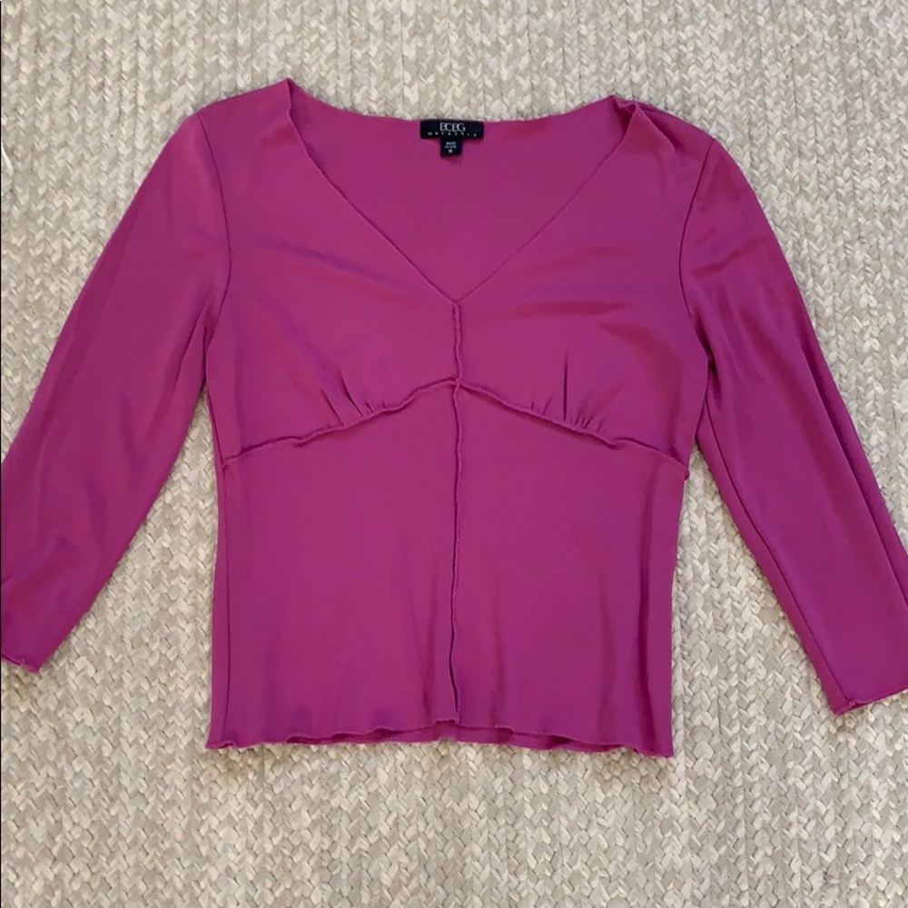 BCBG Max Azria magenta top - Picture 1 of 4